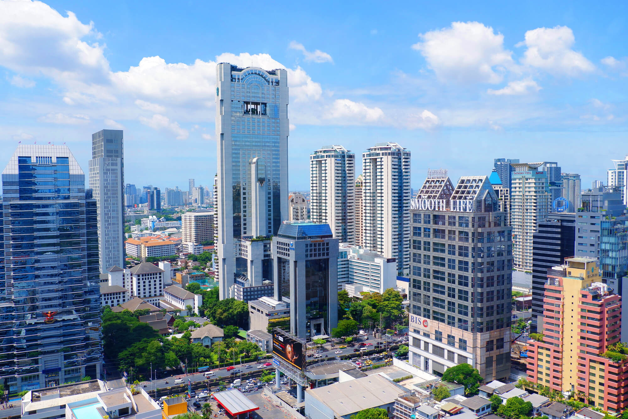 タイ都会のの街並み